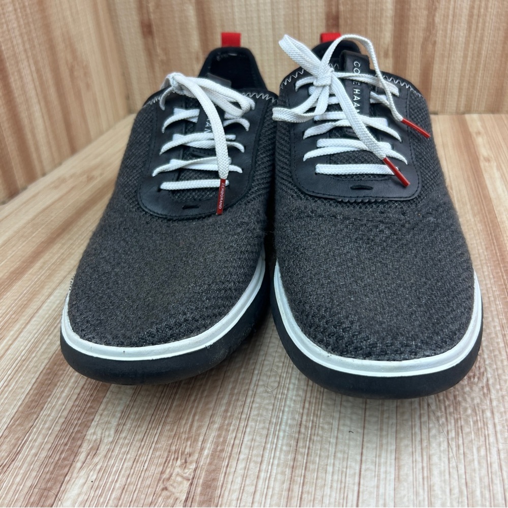 Cole Haan Shoes Mens Size 11.5 Black Gray ZEROGRAND Knit Lace Up Sneakers C31402 - Picture 3 of 8